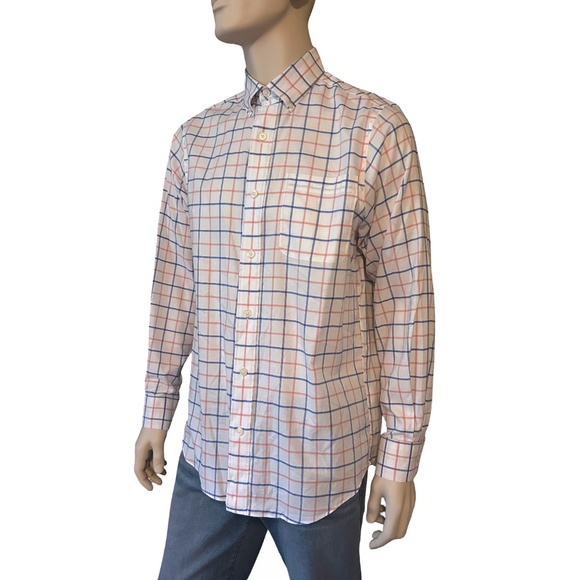 ORVIS Cotton Shirt Button Front Dress Classic Fit Window Pane Check NWOT - Picture 2 of 14